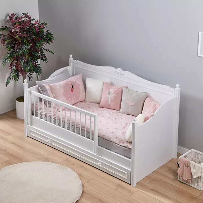 Almila™ Lora Toddler Bed White - furniture - kids furniture - toddler - teen furniture - USA - bed