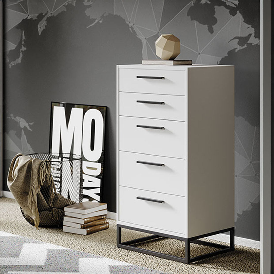 Almila™ Legend Moon High Dresser Ult_White - Kids Furniture - Teen Furniture - US - Dresser