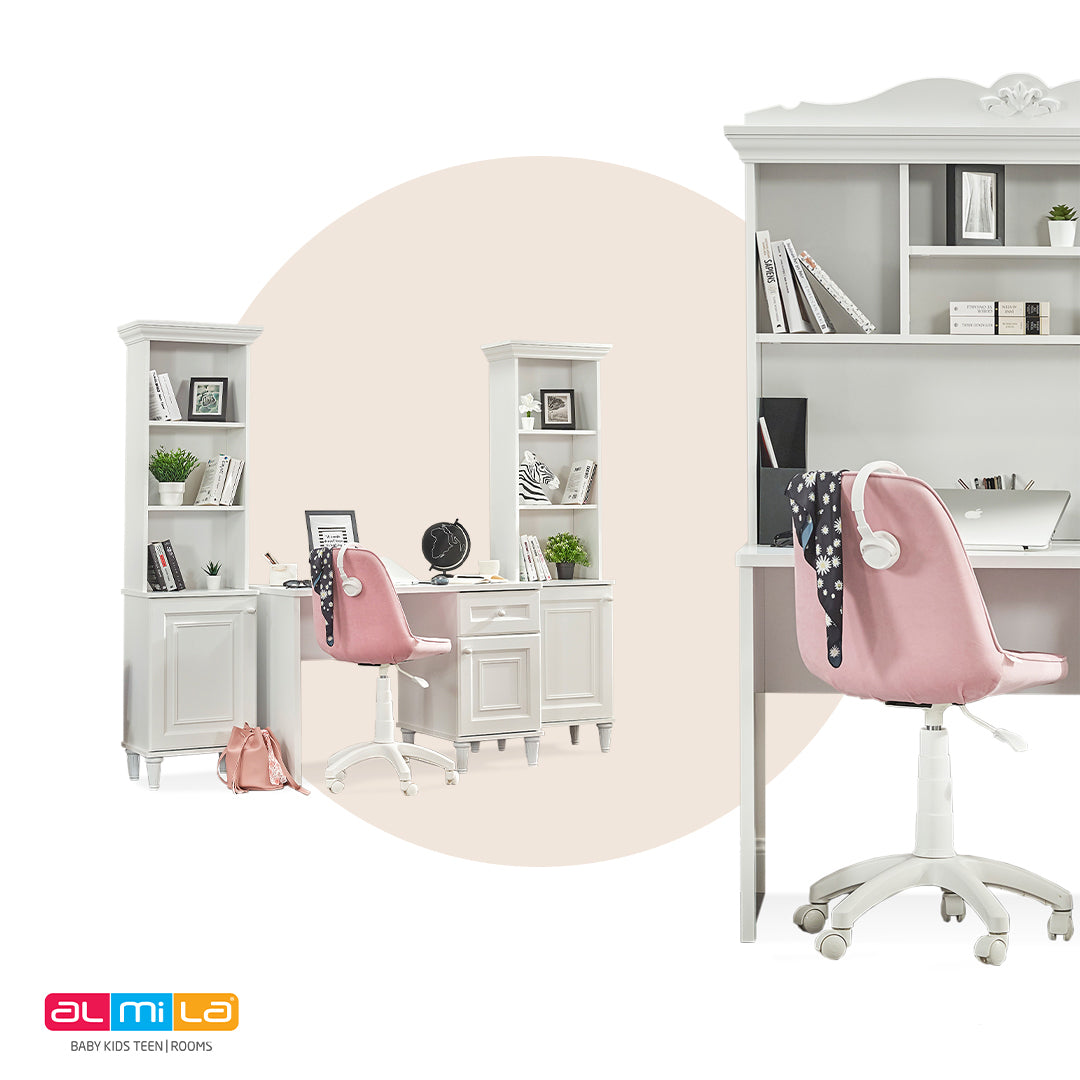 Almila™ Lora Study Desk - Kids Furniture - Teen Furniture - US - Study Desk – Desk