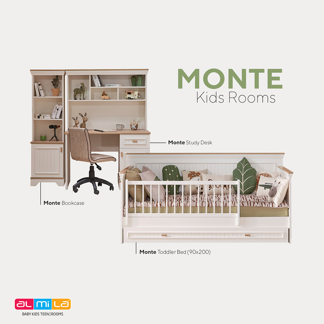  Almila™ Monte Study Desk - Kids Furniture - Teen Furniture - US - Study Desk - Desk