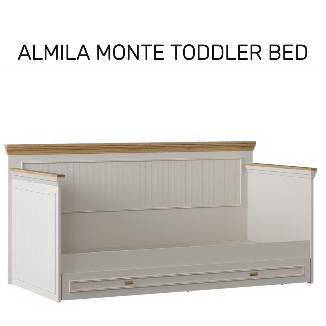 Almila™ Monte Toddler Bed - Almila™ Monte Toddler Room Bundle 2Pcs Bed+Dresser - Furniture, Kids Furniture, Teen Furniture-