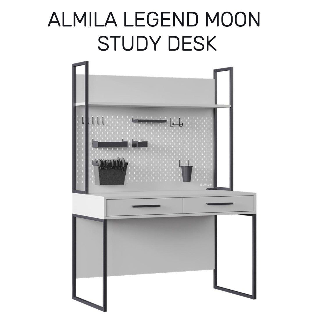 Almila™ Legend Moon Study Desk - Kids Furniture - Teen Furniture - US - Study Desk - Desk