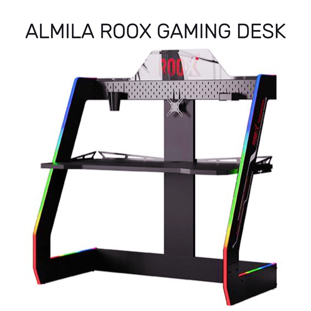  Almila™ Roox Gaming Desk Black - furniture - kids furniture - teen furniture - USA - gaming - desk