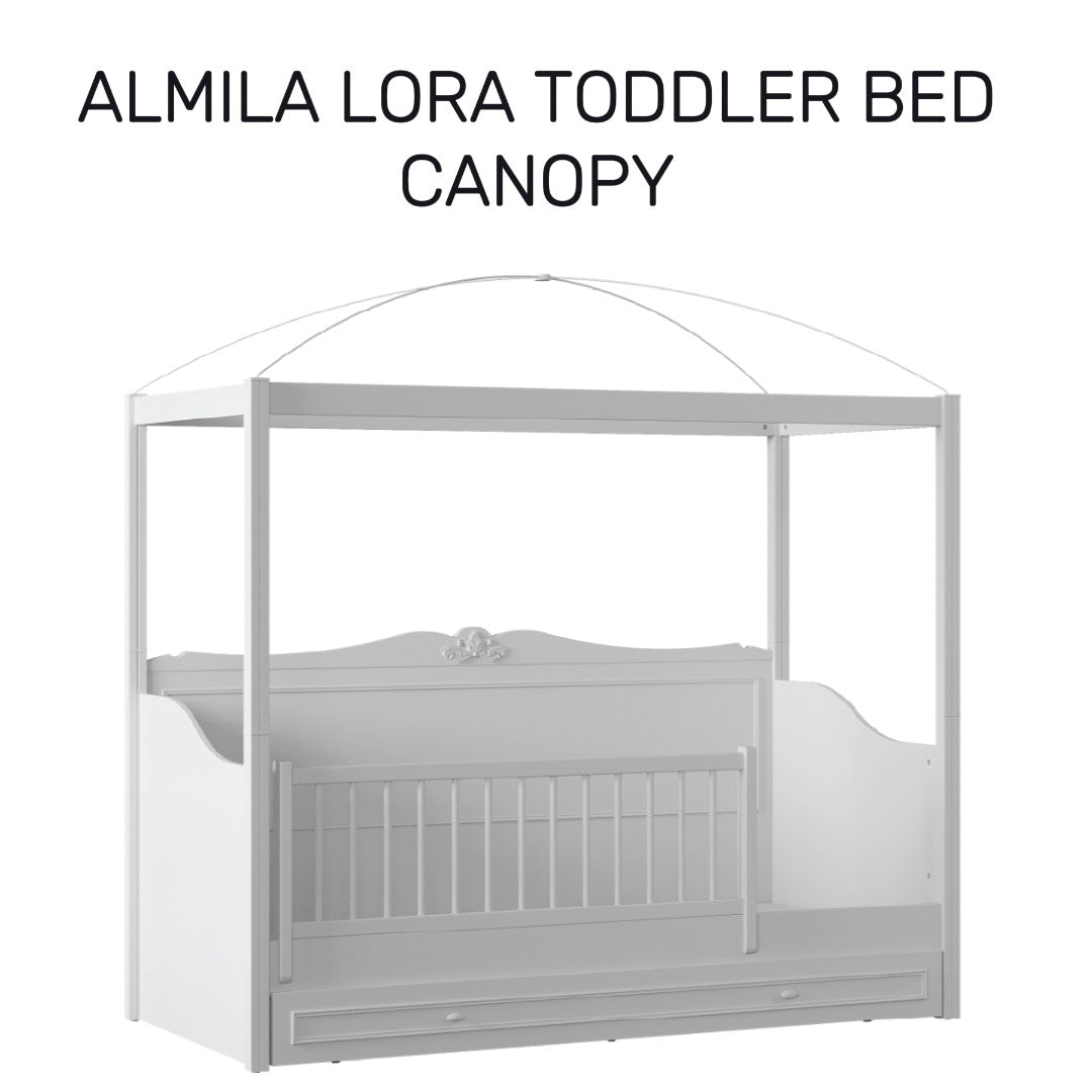  Almila™ Lora Toddler Bed Sofa Canopy - furniture - kids furniture - teen furniture - USA - bed - sofa