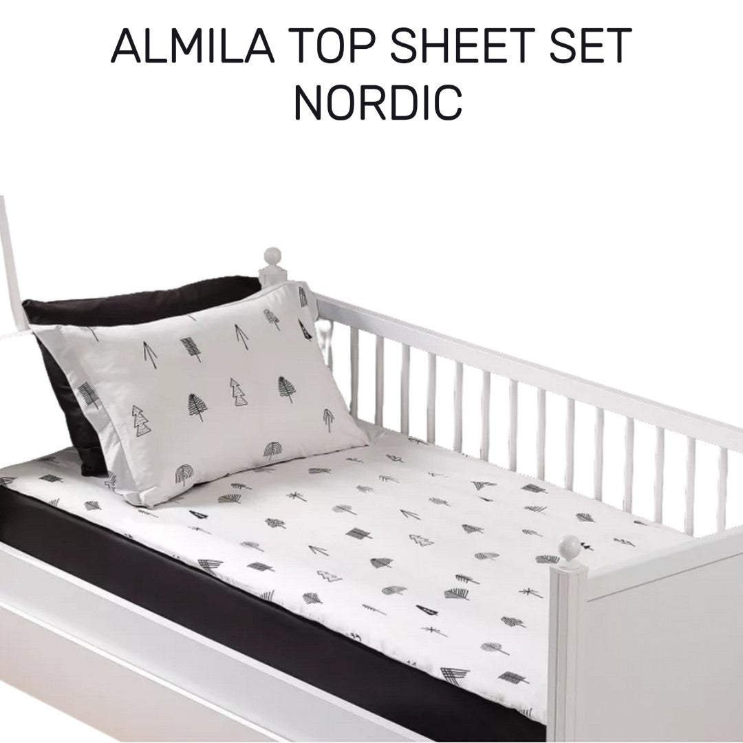  Almila™ Top Sheet Set Nordic furniture - kids furniture - teen furniture - USA - sheet set