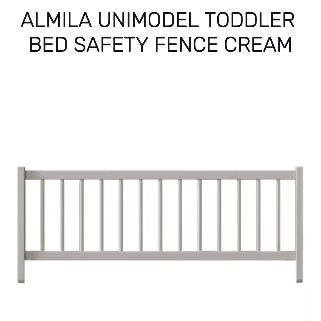  Almila™ Unimodel Toddler Bed Safety Fence Single U Cream - furniture - kids furniture - teen furniture - USA - toddler