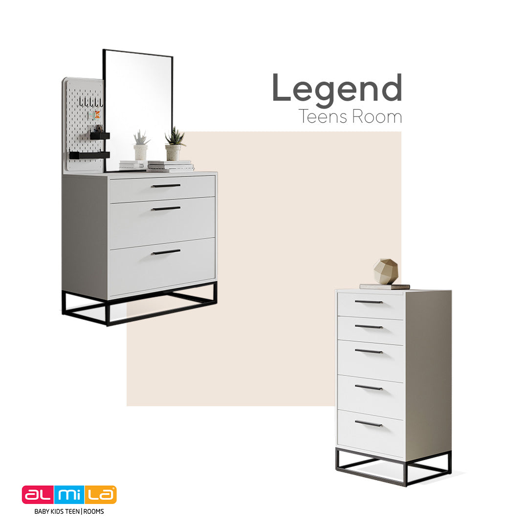  Almila™ Legend Moon High Dresser Ult_White - Kids Furniture - Teen Furniture - US - Dresser