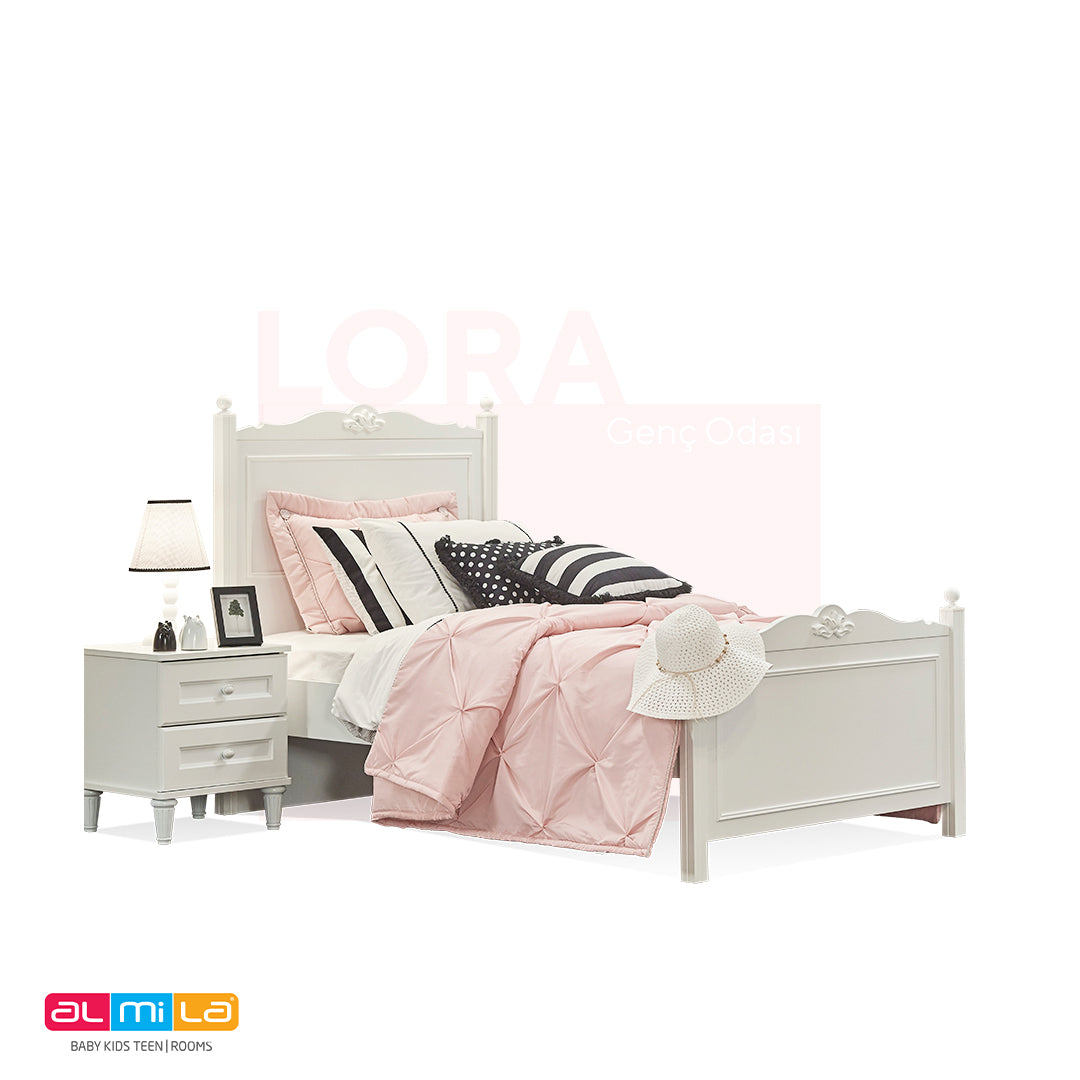 Almila™ Lora 38"x75" Bed Frame - furniture - kids furniture - teen furniture - USA - bed frame