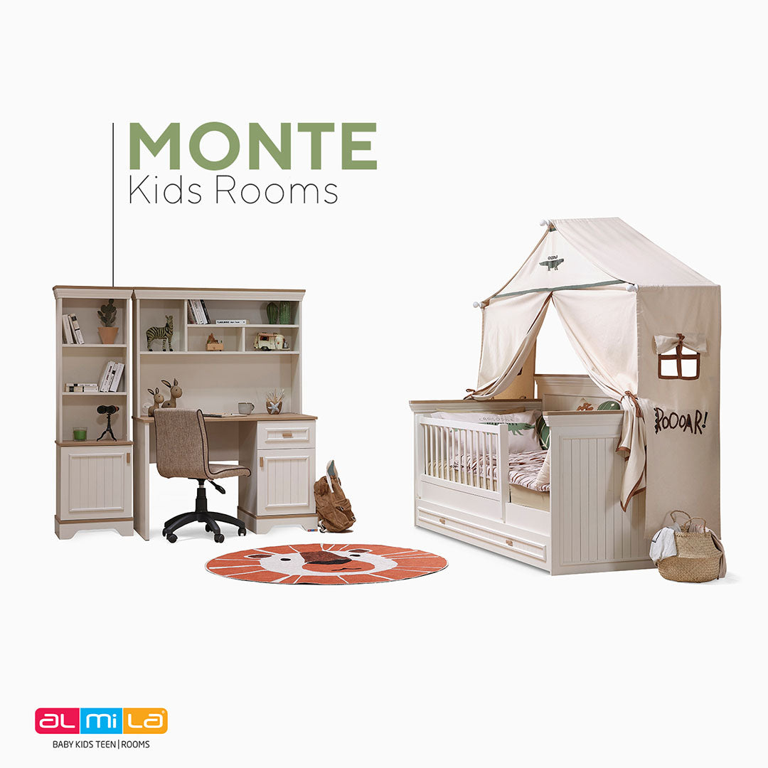  Almila™ Monte Study Desk - Kids Furniture - Teen Furniture - US - Study Desk - Desk