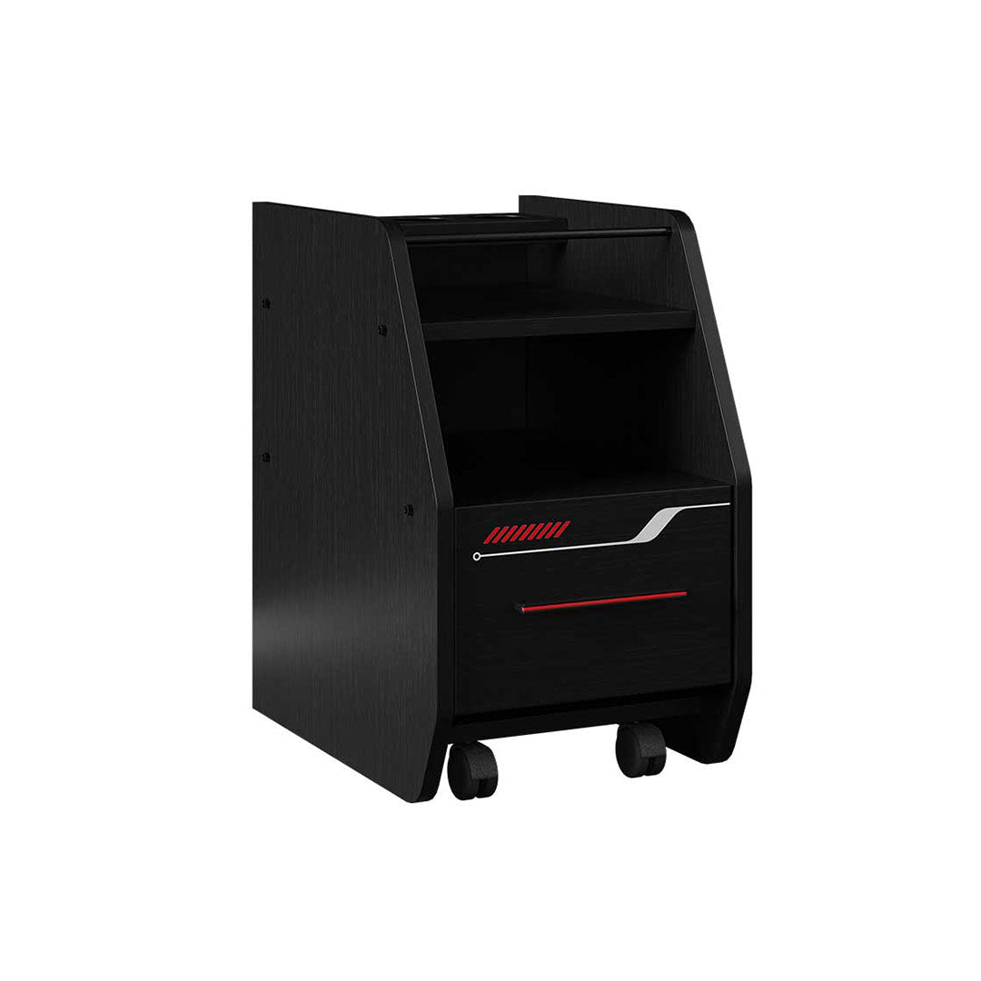 Almila™ Roox Nightstand Black - furniture - kids furniture - teen furniture - USA - nightstand