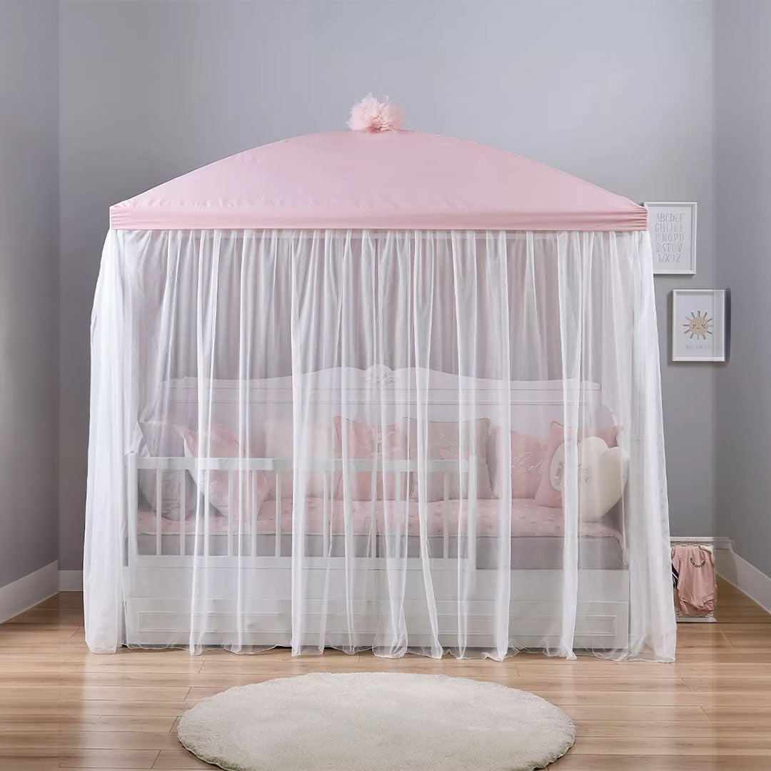 Almila™ Mosquito Net Flower Compatible With Sofa Canopy Conv. Set Ult_White